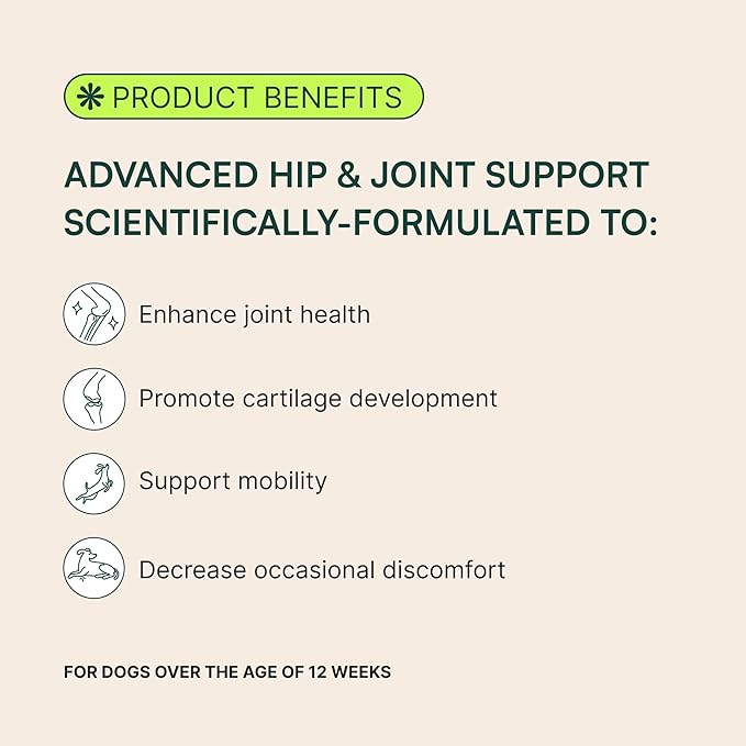 Advanced Dog Hip and Joint Supplement with Glucosamine - PawFect
