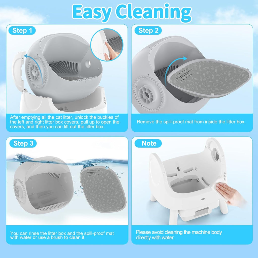 Effortless Clean™ Automatic Cat Litter Box™ - PawFect