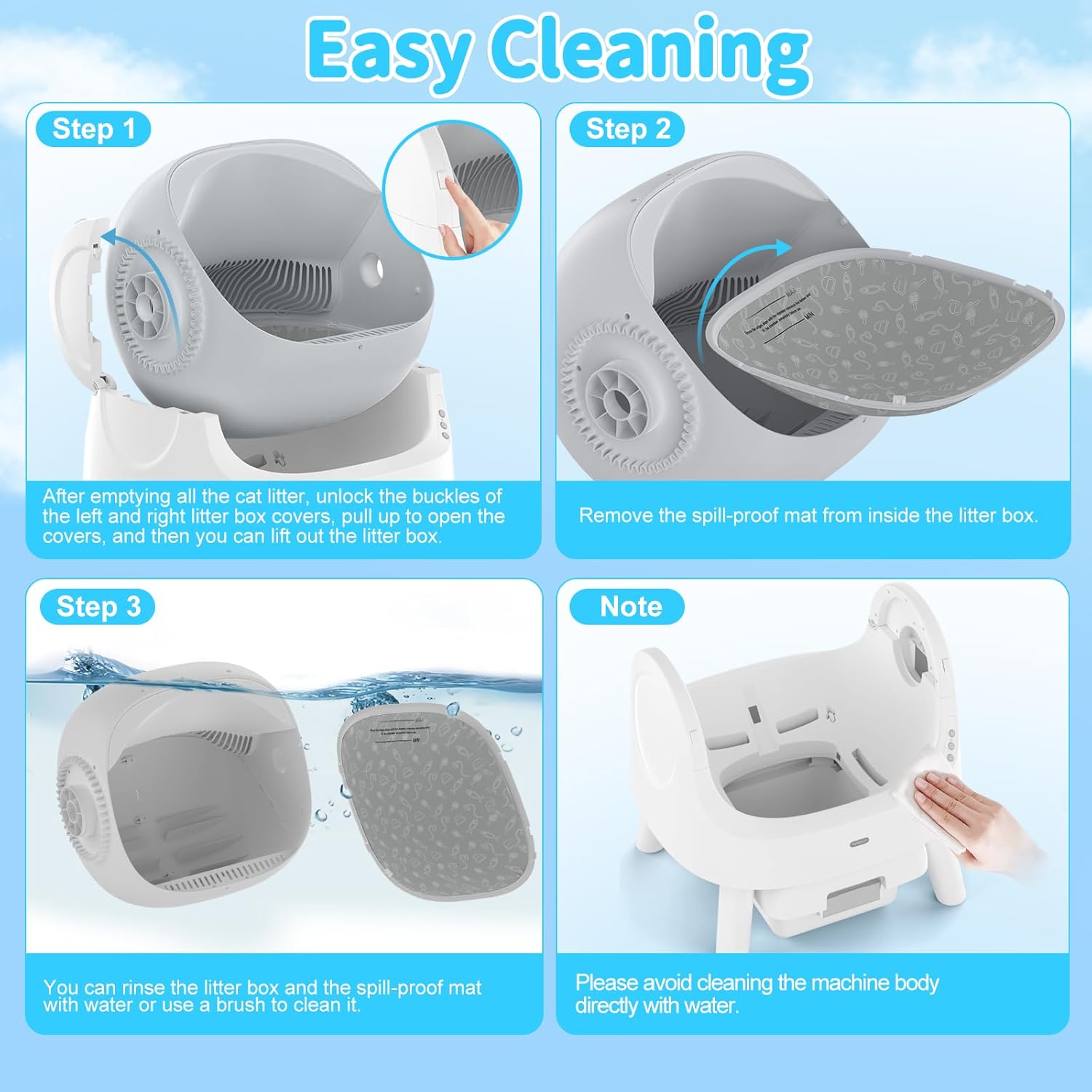 Effortless Clean™ Automatic Cat Litter Box™ - PawFect